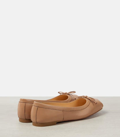 CHRISTIAN LOUBOUTIN MAMADRAGUE LEATHER BALLETR FLATS
