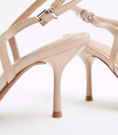 RIVER ISLAND PERSPEX POINTED COURT SHOES