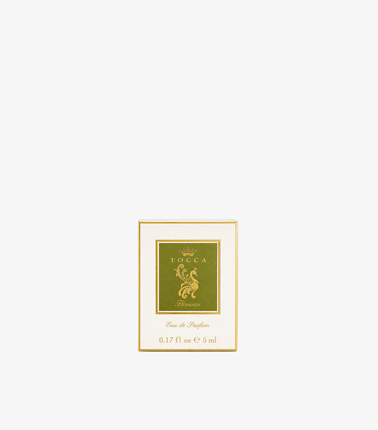 TOCCA Florence Eau de Parfum miniature 5ml in white and green gift box