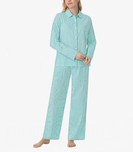 DKNY LADIES COTTON BLEND PYJAMA SET IN MINT