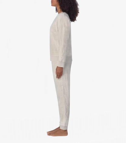 DKNY STRETCH VELOUR 02 PIECE LOUNGE SET