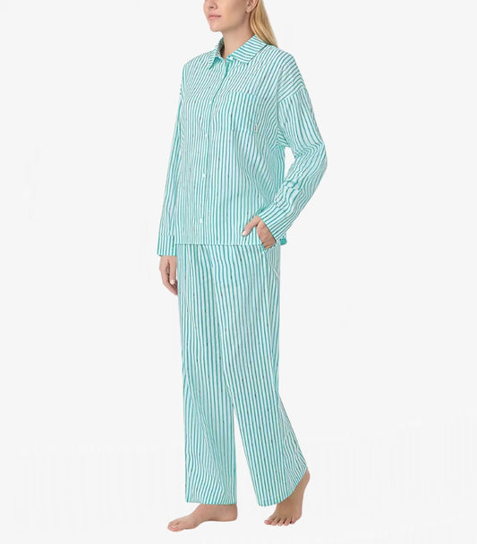 DKNY LADIES COTTON BLEND PYJAMA SET IN MINT