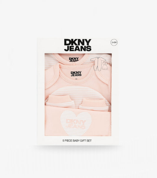 DKNY JEANS 05 PIECE BABY GIFT SET