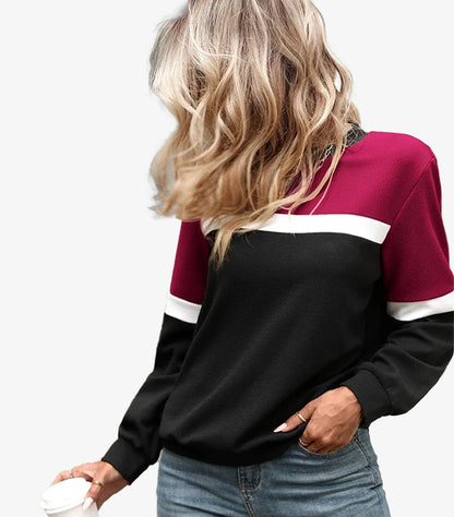 SHEIN COLOR-BLOCK CREWNECK SWEATSHIRT