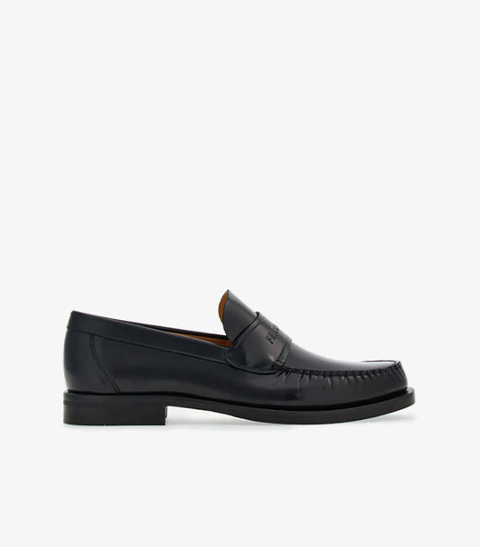 FERRAGAMO BLACK MAN SHOES