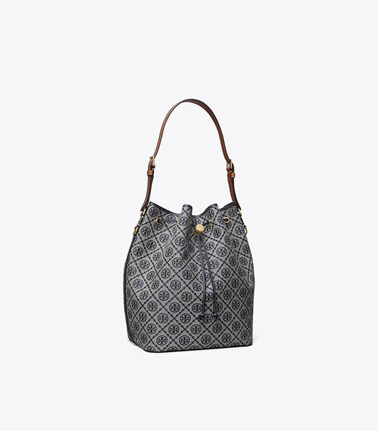 TORY BURCH T MONOGRAM OVERSIZED BUCKET BAG