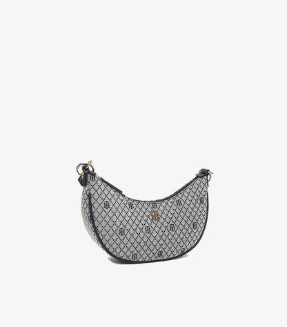 TOMMY HILFIGER LOGO BLUE POLYESTER SHOULDER BAG