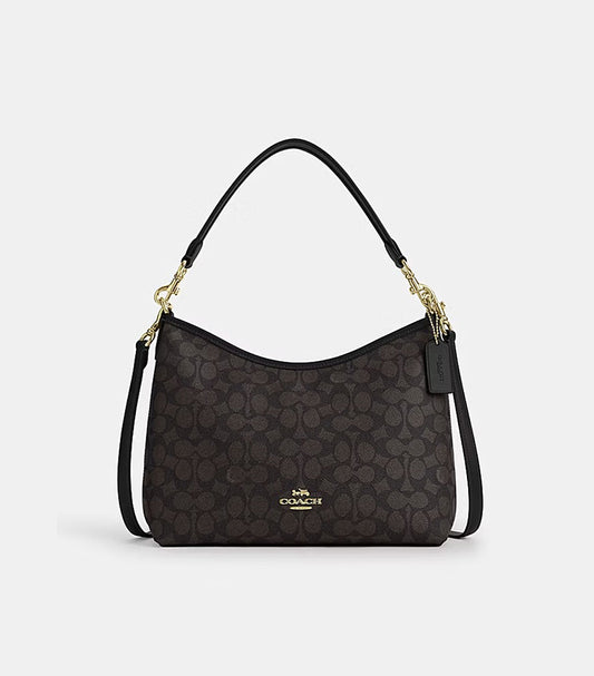 COACH LAUREL SHOULDER BAG IN SIGNATURE CANVAS