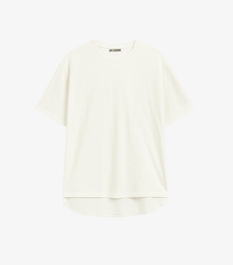 ZARA WOMEN'S ROUND-NECK T-SHIRT