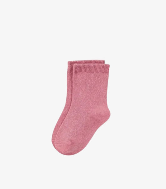 PRIMARK PINK GLITTERY ANKLE SOCKS 1-PAIR