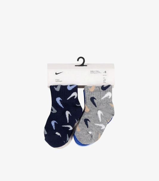 NIKE SWOOSHFETTI ANKLE SOCKS 6 PAIRS