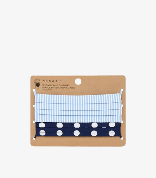 PRIMARK REUSABLE FACE COVERING MASQUE EN TISSU REUTILISABLE