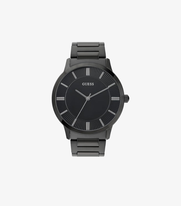GUESS BLACK DIAL MEN WATCH - U0990G5M