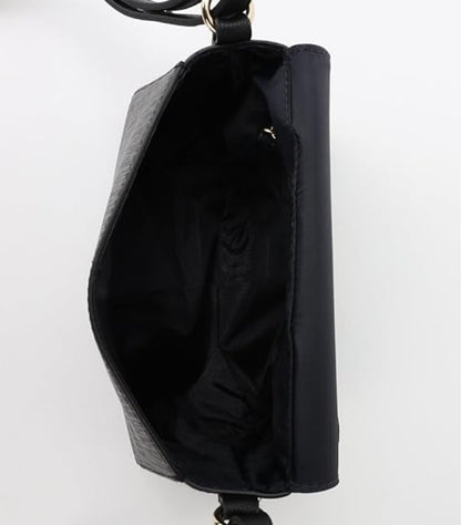 TOMMY HILFIGER LOGO BLACK PVC SLING BAG