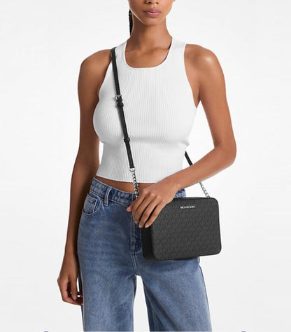 MICHAEL KORS JET SET LARGE LOGO CROSSBODY BAG