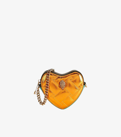 KURT GEIGER LONDONMICRO HEART TWO TONE CROSSBODY BAG