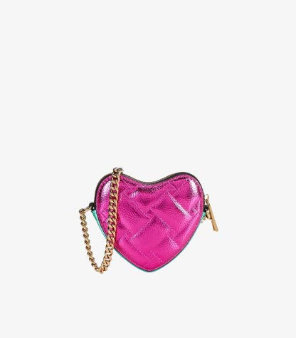 KURT GEIGER LONDONMICRO HEART TWO TONE CROSSBODY BAG