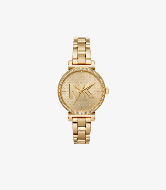 MICHAEL KORS SOFIE GOLD-TONE WATCH MK4334