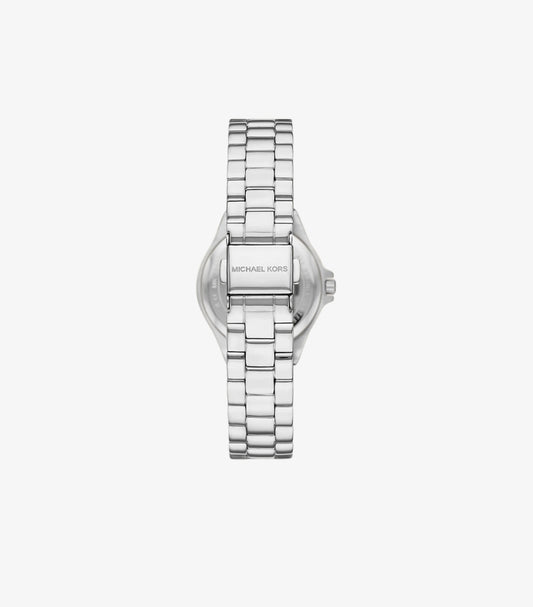 MICHAEL KORS MINI LENNOX PAVE SILVER-TONE WATCH MK7397
