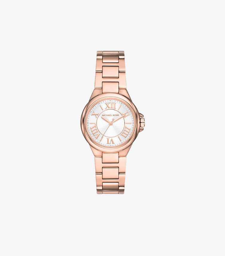 MICHAEL KORS MINI CAMILLE ROSE GOLD-TONE WATCH