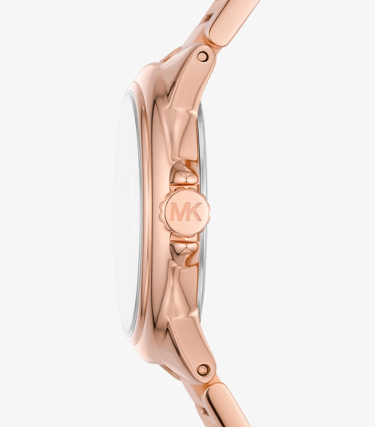 MICHAEL KORS MINI CAMILLE ROSE GOLD-TONE WATCH