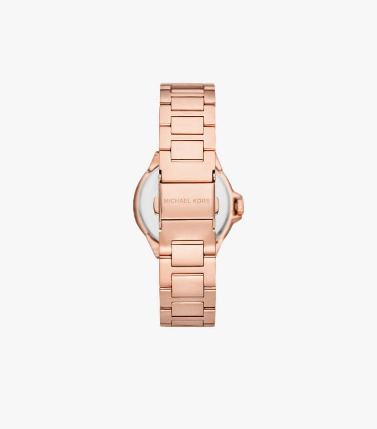 MICHAEL KORS MINI CAMILLE ROSE GOLD-TONE WATCH