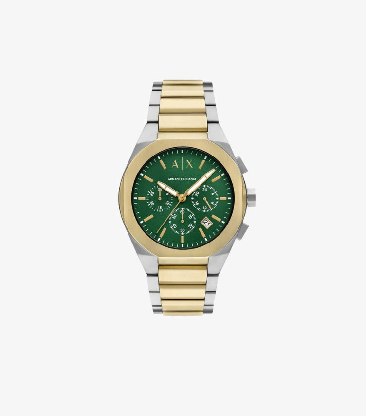 ARMANI EXCHANGE CHRONOGRAPH TWO-TONE STAINLESS STEEL WATCH AX4184