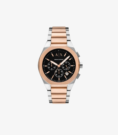 ARMANI EXCHANGE THREE-HAND TWO-TONE STAINLESS STEEL WATCH AX4181