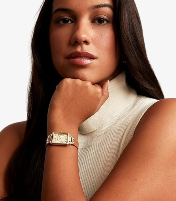 ANNE KLEIN WOMEN'S LEATHER STRAP WATCH AK / 3752CHHY
