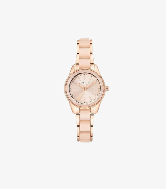 ANNE KLEIN WOMEN’S ROSE GOLD-TONE BRACELET WATCH AK / 3212LPRG