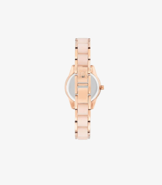 ANNE KLEIN WOMEN’S ROSE GOLD-TONE BRACELET WATCH AK / 3212LPRG