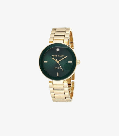ANNE KLEIN WOMEN'S GENUINE DIAMOND DIAL BRACELET WATCH AK / 1362GNGB