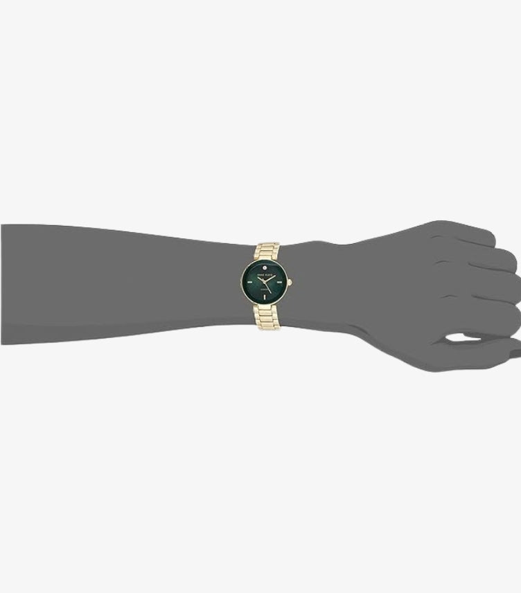 ANNE KLEIN WOMEN'S GENUINE DIAMOND DIAL BRACELET WATCH AK / 1362GNGB