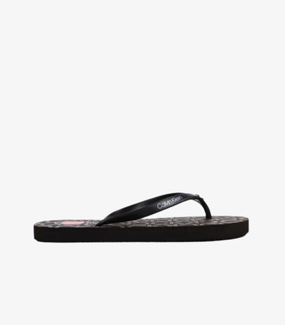CALVIN KLEIN MONOGRAM PRINT FLIP FLOPS