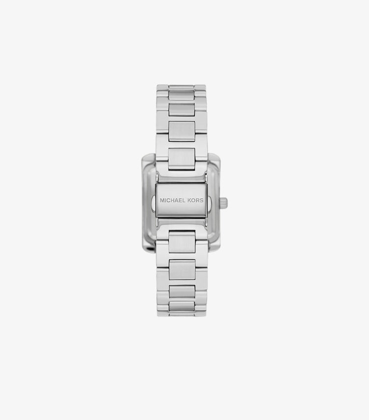 MICHAEL KORS MINI EMERY PAVE SILVER-TONE WATCH