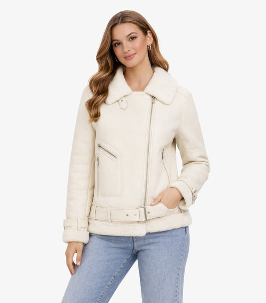 BOOHOO WOMEN'S LEATHER JACKET