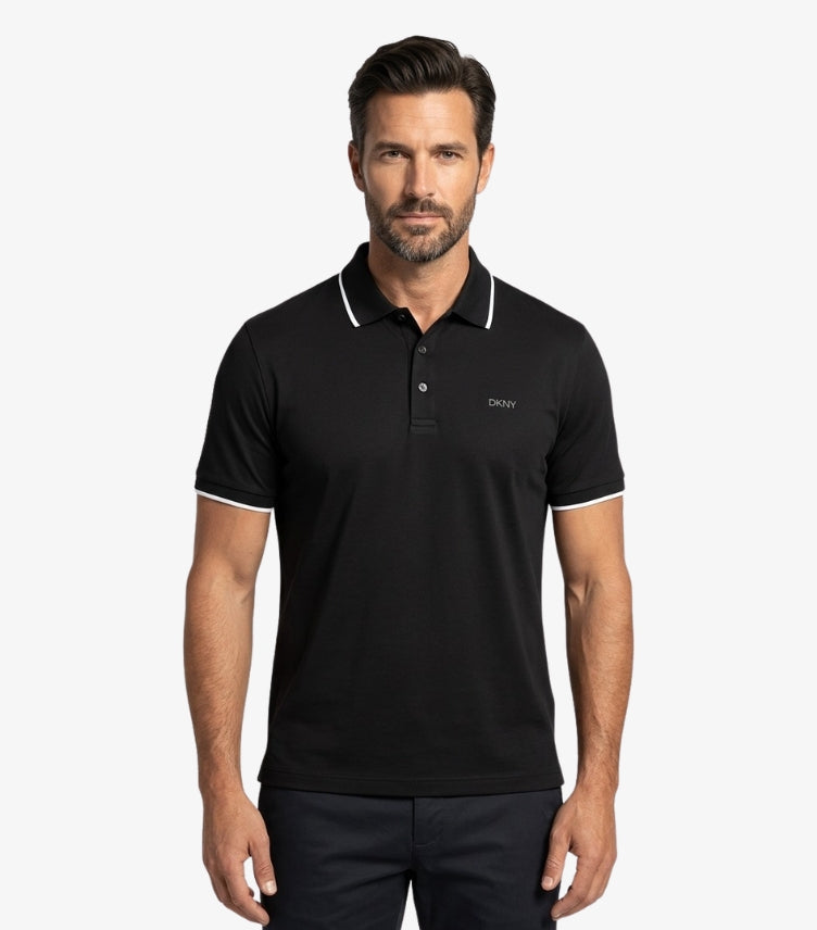 DKNY MEN'S ESSENTIAL POLO T-SHIRT