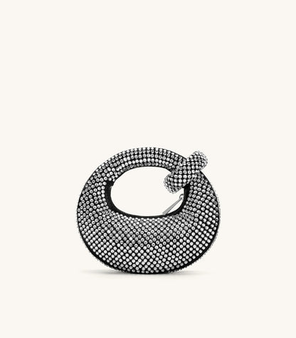 JW PIE ABACUS ARTIFICIAL CRYSTAL MINI TOP HANDLE BAG