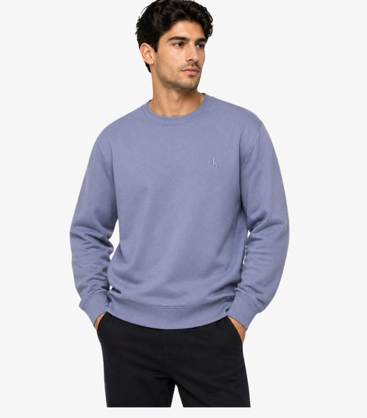 CALVIN KLEIN MEN’S CREW NECK SWEATSHIRT – DUSTY BLUE