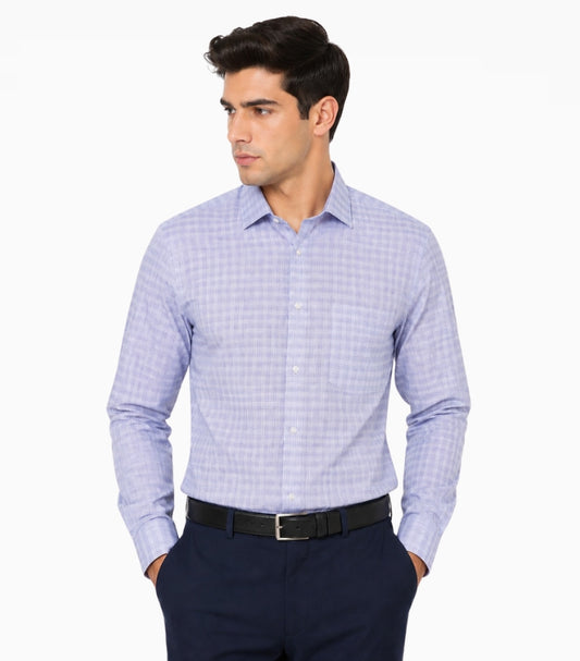 CALVIN KLEIN CHECKED REGULAR FIT FORMAL SHIRT