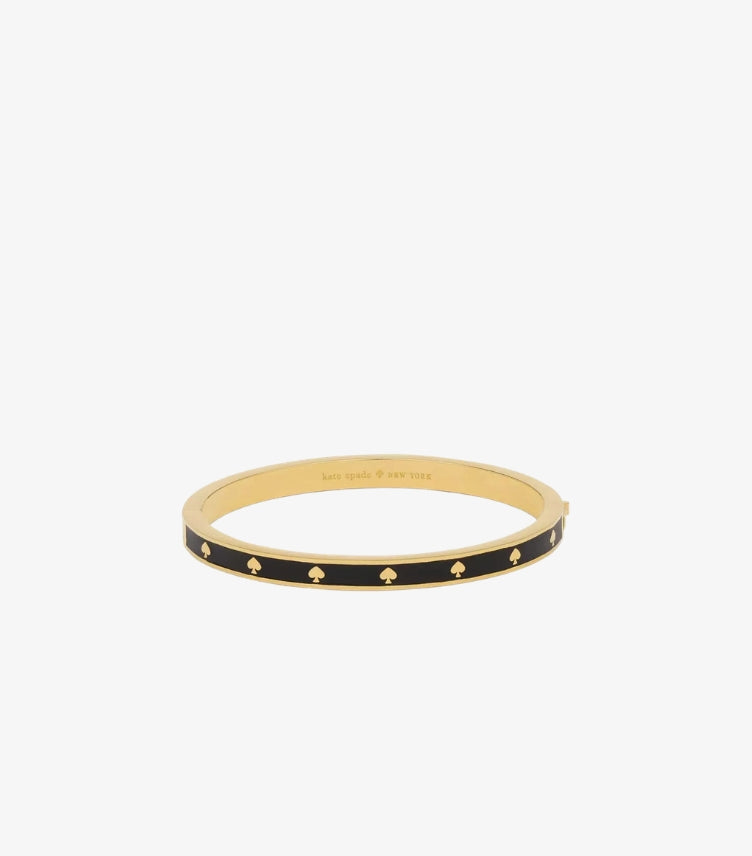 KATE SPADE SPOT THE SPADE ENAMEL HINGED BANGLE BRACELET