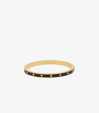 KATE SPADE SPOT THE SPADE ENAMEL HINGED BANGLE BRACELET