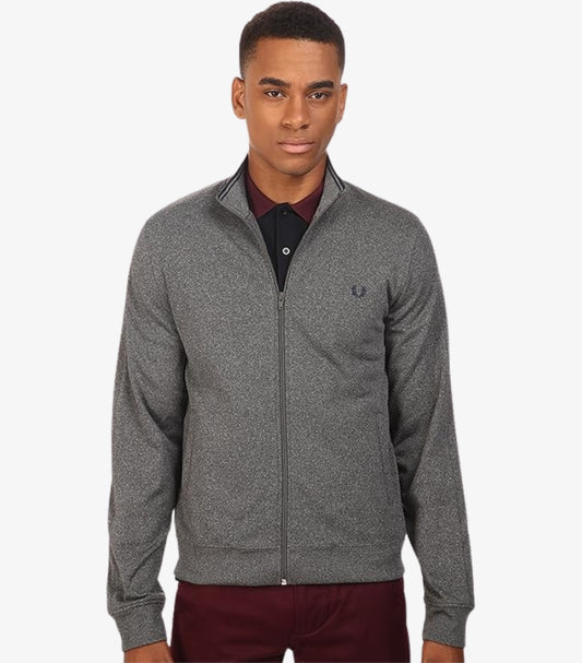 FRED PERRY MEN'S TRICOT FABRIC TRACK JACKET WITH FUNNEL NECK COLLA