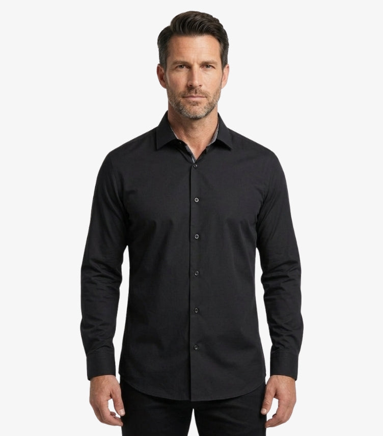 DKNY MEN’S ESSENTIAL SLIM-FIT FORMAL SHIRT