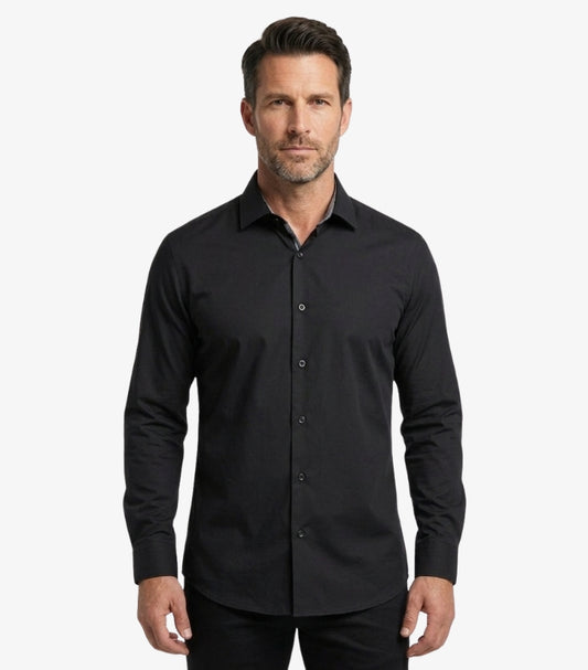 DKNY MEN’S ESSENTIAL SLIM-FIT FORMAL SHIRT
