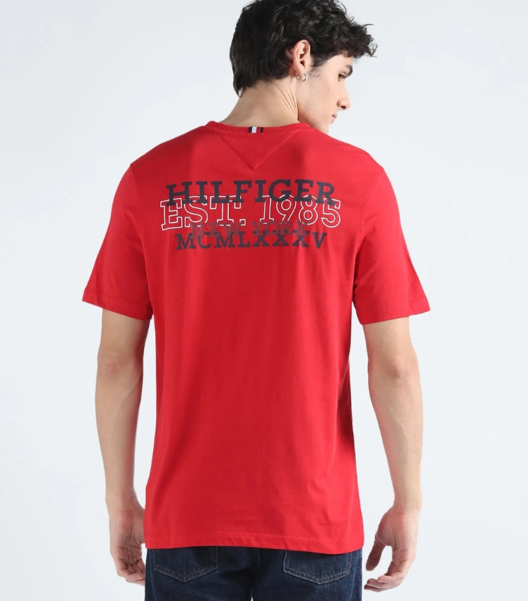 TOMMY HILFIGER MONOTYPE BACK LOGO COTTON T SHIRT