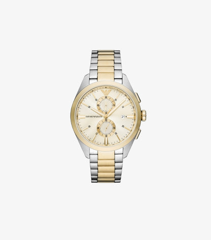 EMPORIO ARMANI CHRONOGRAPH TWO-TONE STAINLESS STEEL WATCH AR11605