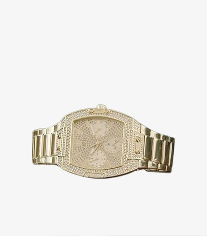 GUESS WOMEN’S QUARTZ GOLD STAINLESS STEEL WATCH GW0104L2