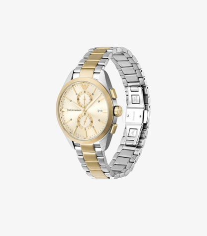 EMPORIO ARMANI CHRONOGRAPH TWO-TONE STAINLESS STEEL WATCH AR11605