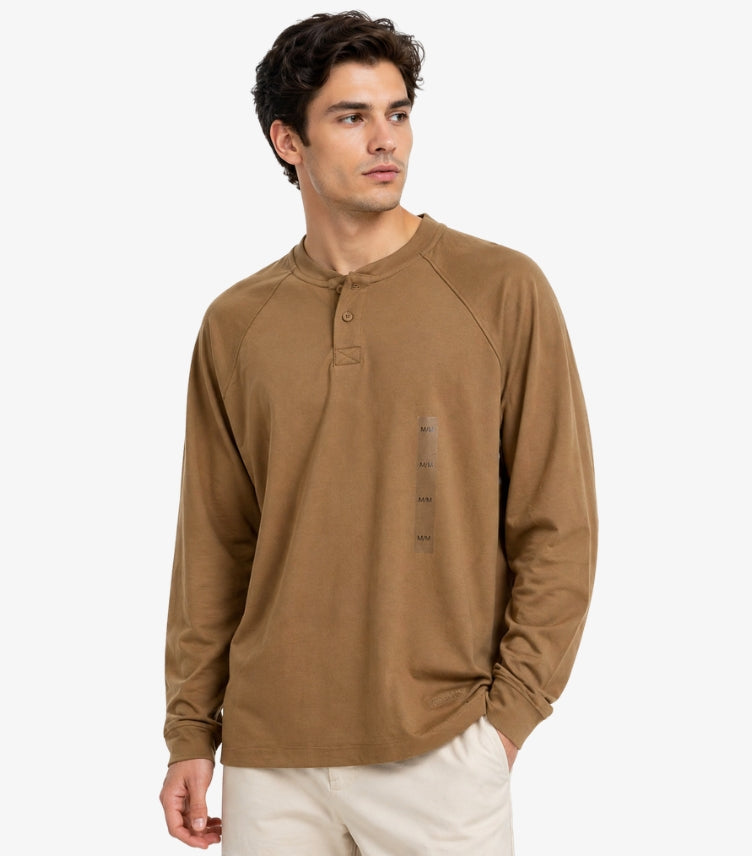 CALVIN KLEIN MEN’S LONG SLEEVE SWEATSHIRT – TAN BROWN